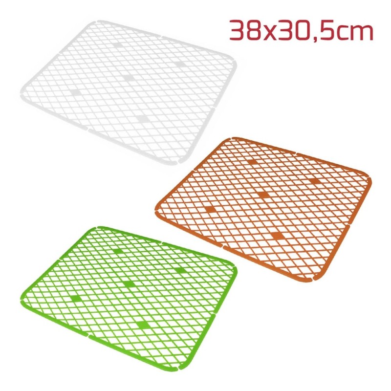 Tappeto lavabo tappetino lavello cucina rettangolare quadrato per casa  cucina in plastica bianco verde arancio set da 3