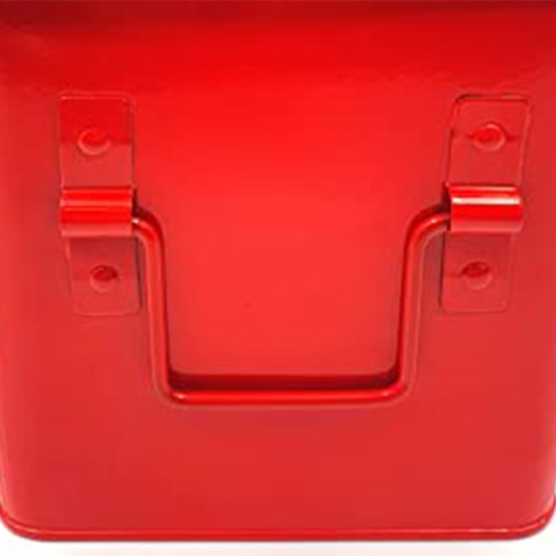 Scatola per medicine in metallo box organizer porta medicinali beauty da  casa rossa con croce bianca