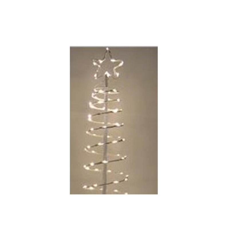 Albero natale luminoso glitter led natalizio con batteria per decorazioni  natalizie h 32 cm / Luce Multicolore / 32 cm