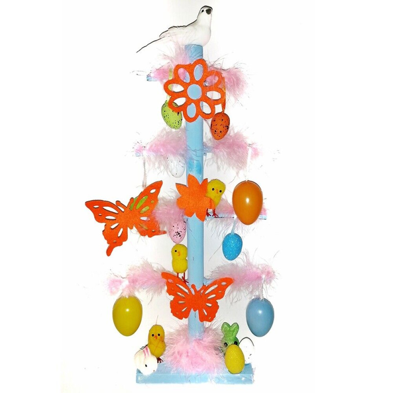 Albero di Pasqua con addobbi pasquali Uova Coniglio Pulcino Colomba Ramo  Decoro per casa Ornamenti vetrina Negozio New in Vari Colori Particolare