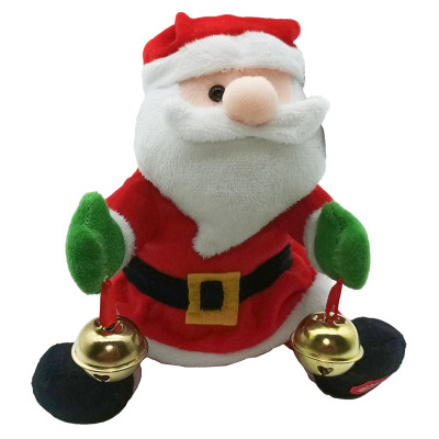 Babbo natale jingle bell con movimento e musica decorazioni addobbi  natalizi idea regalo bambini