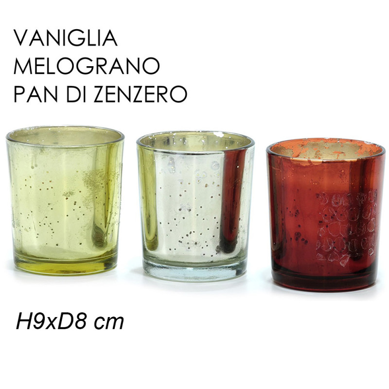 Set 3 Candele di Cera Vergine Monimony