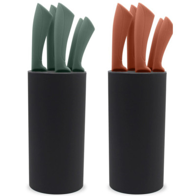 Set ceppo con 5 coltelli in...