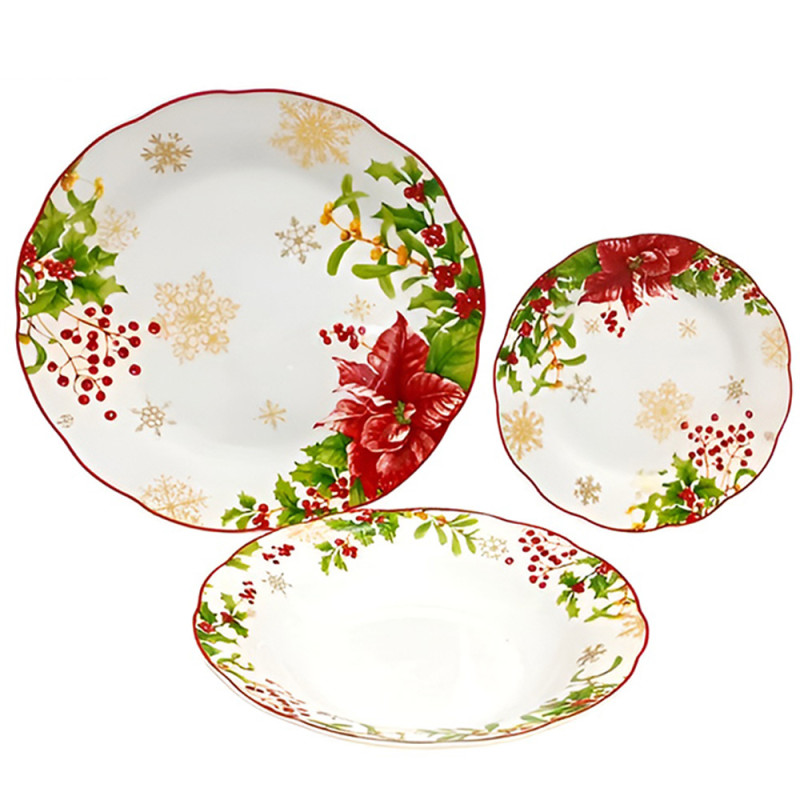 Creatable Set 4 Piatti Creatable Set Piatti Pasta Peperoncino - 4 Pezzi In Porcellana Diametro 27cm, Lavabile In Lavastoviglie Piatti Pasta 27cm