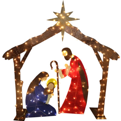 Nativita' con capanna sacra...