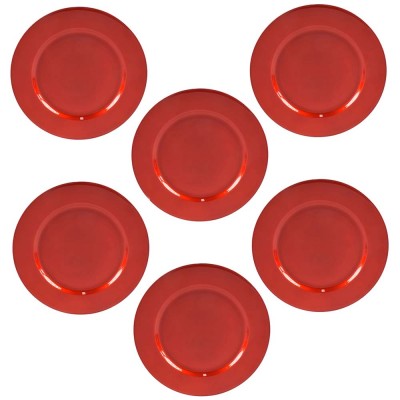 Sottopiatti rosso set 6...