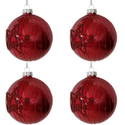 4 Palline in vetro soffiato...