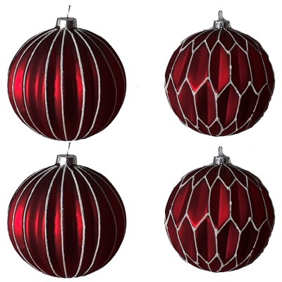 4 Palline in vetro soffiato...