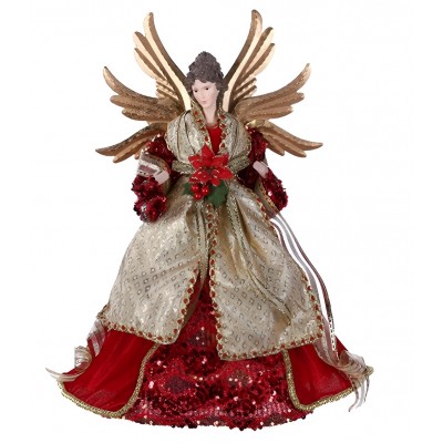 Angelo con ali h40 rosso e...