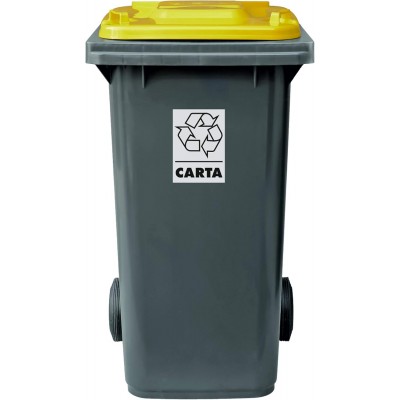 Bidone carrellato grigio...