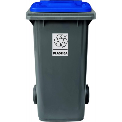 Bidone carrellato grigio...