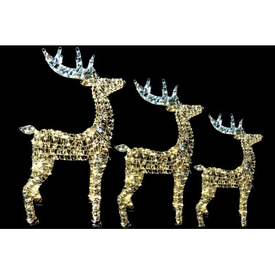 Set 3 Renne alzate luminose...