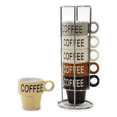 Set 6 Tazzine da Caffè in...