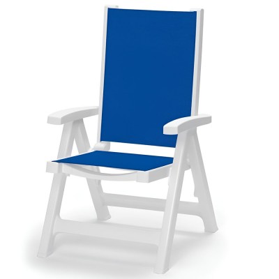 Poltrona large Bianca e Blu...