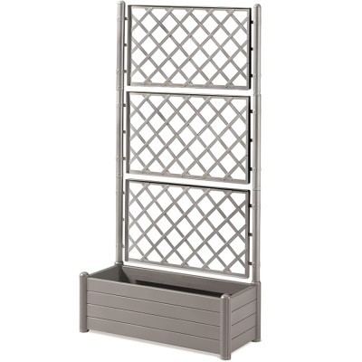 Fioriera grigia con vaso cm...