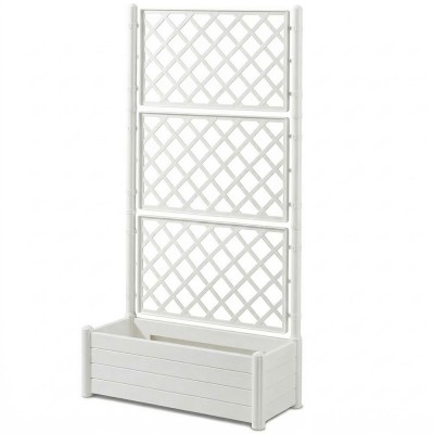 Fioriera bianca con vaso cm...