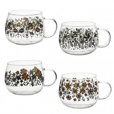 Set 4 Tazze Colazione in...