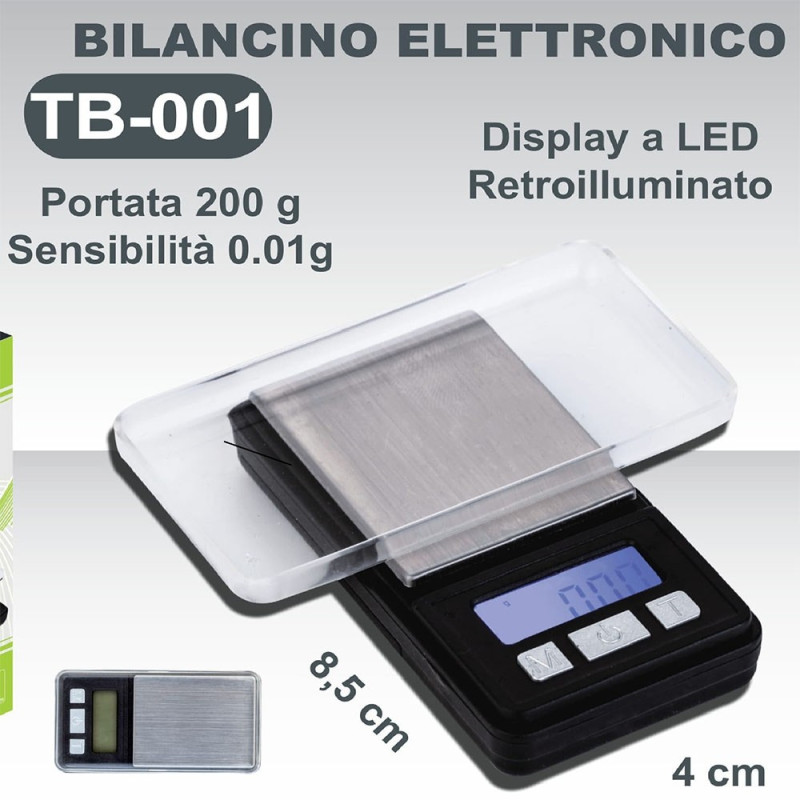 BILANCINO DI PRECISIONE LCD Professionale Bilancia Digitale 0,01gr