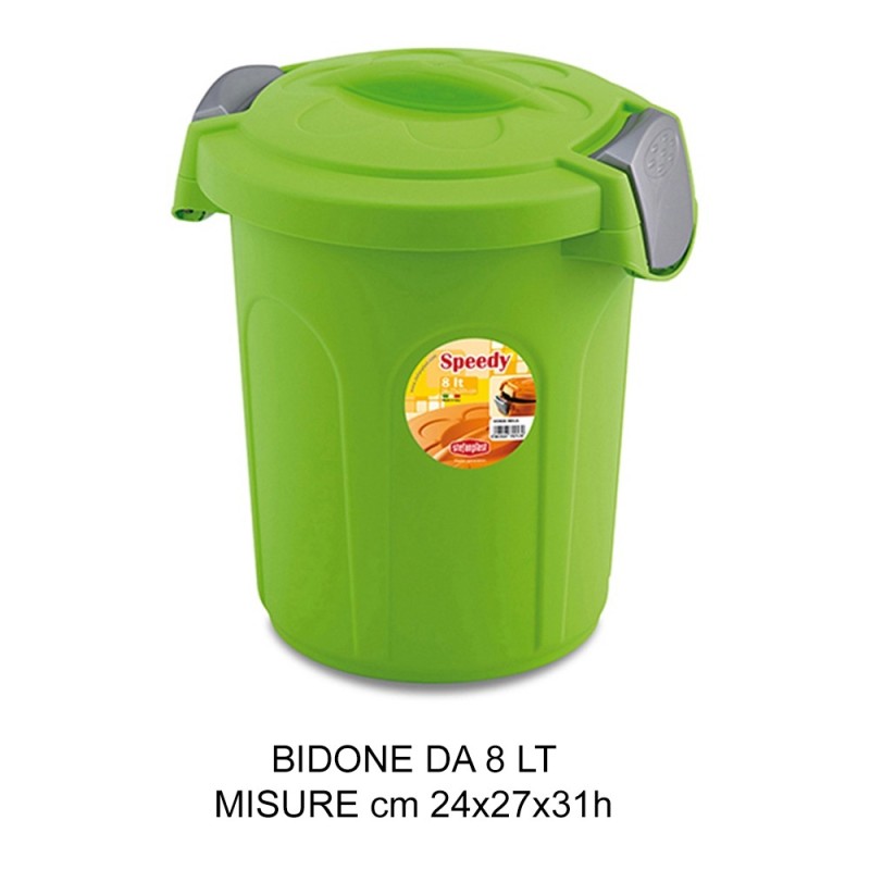 SET 3 Bidoni contenitori Pattumiera Raccolata differenziata rifiuti  spazzatura