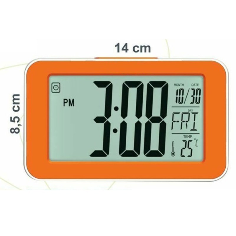 Sveglia orologio digitale display led allarme calendario temperatura da  comodino