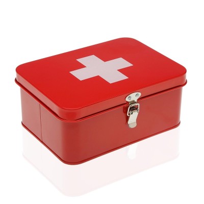 Scatola per medicine in metallo box organizer porta medicinali